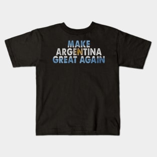 MAKE ARGENTINA GREAT AGAIN FLAG VINTAGE Kids T-Shirt